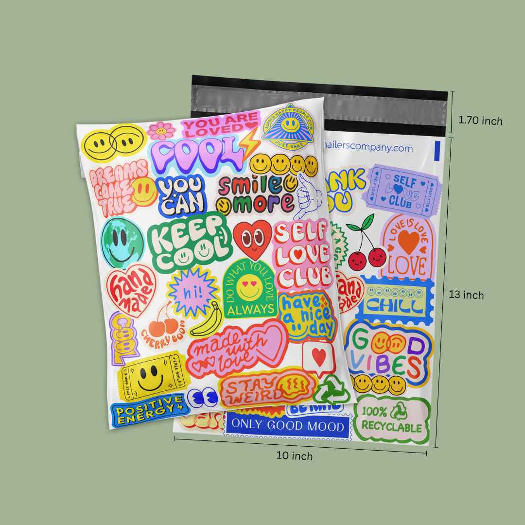 10x13" Stickers Poly Mailer