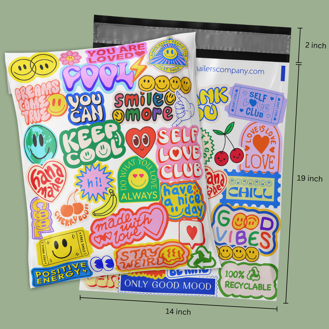 14x19" Stickers Poly Mailer