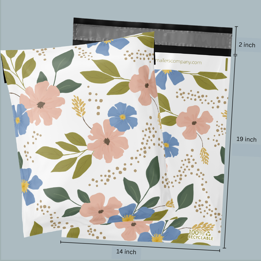 14x19" Spring Flower Poly Mailer