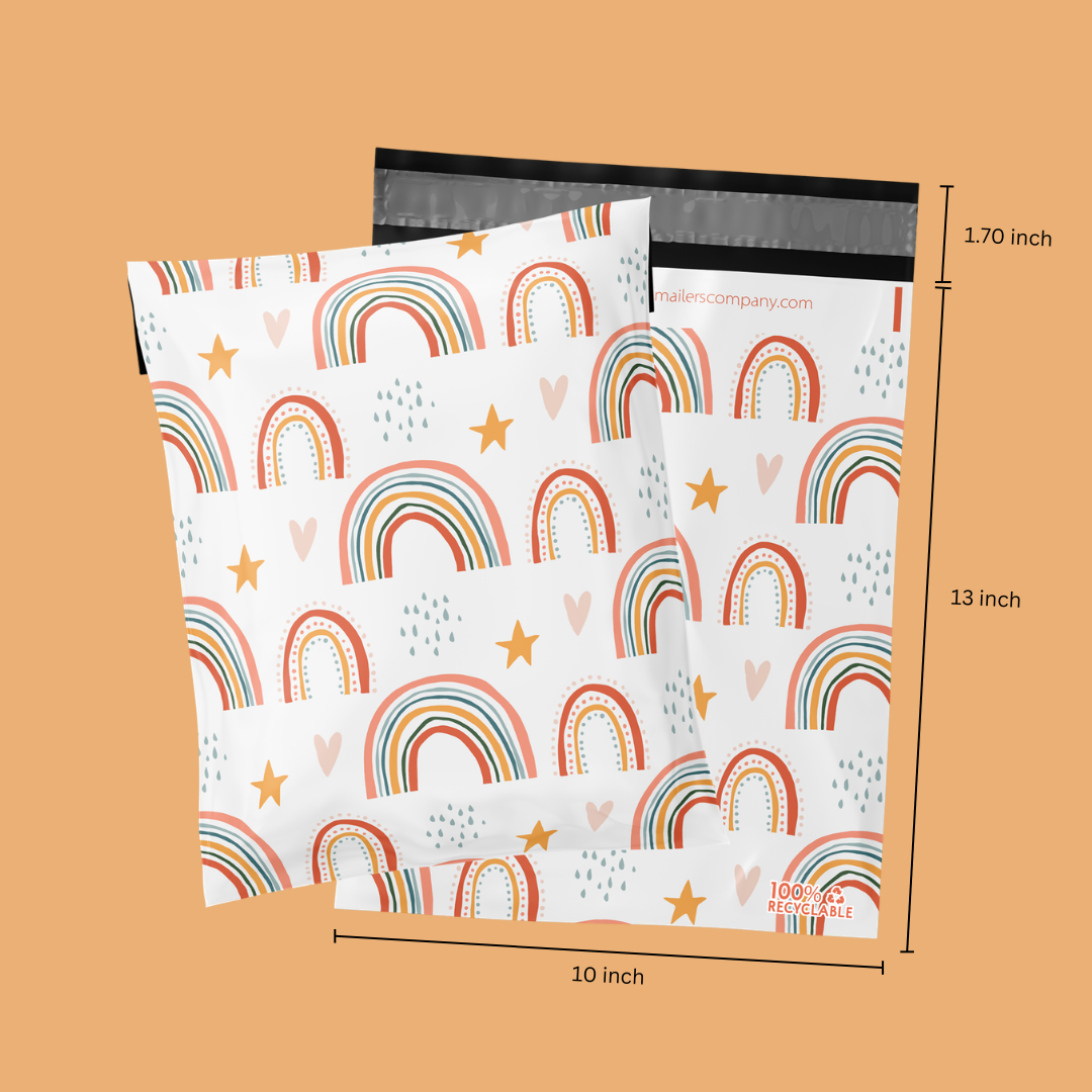 10x13" Rainbow Poly Mailer