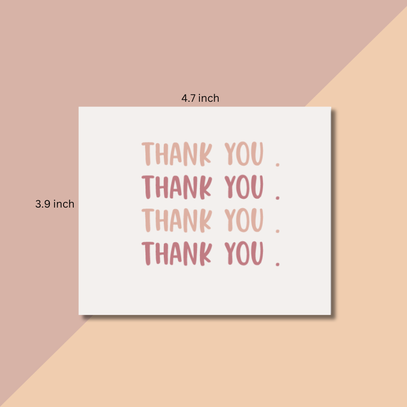 Insert Cards "thank you, thank you"