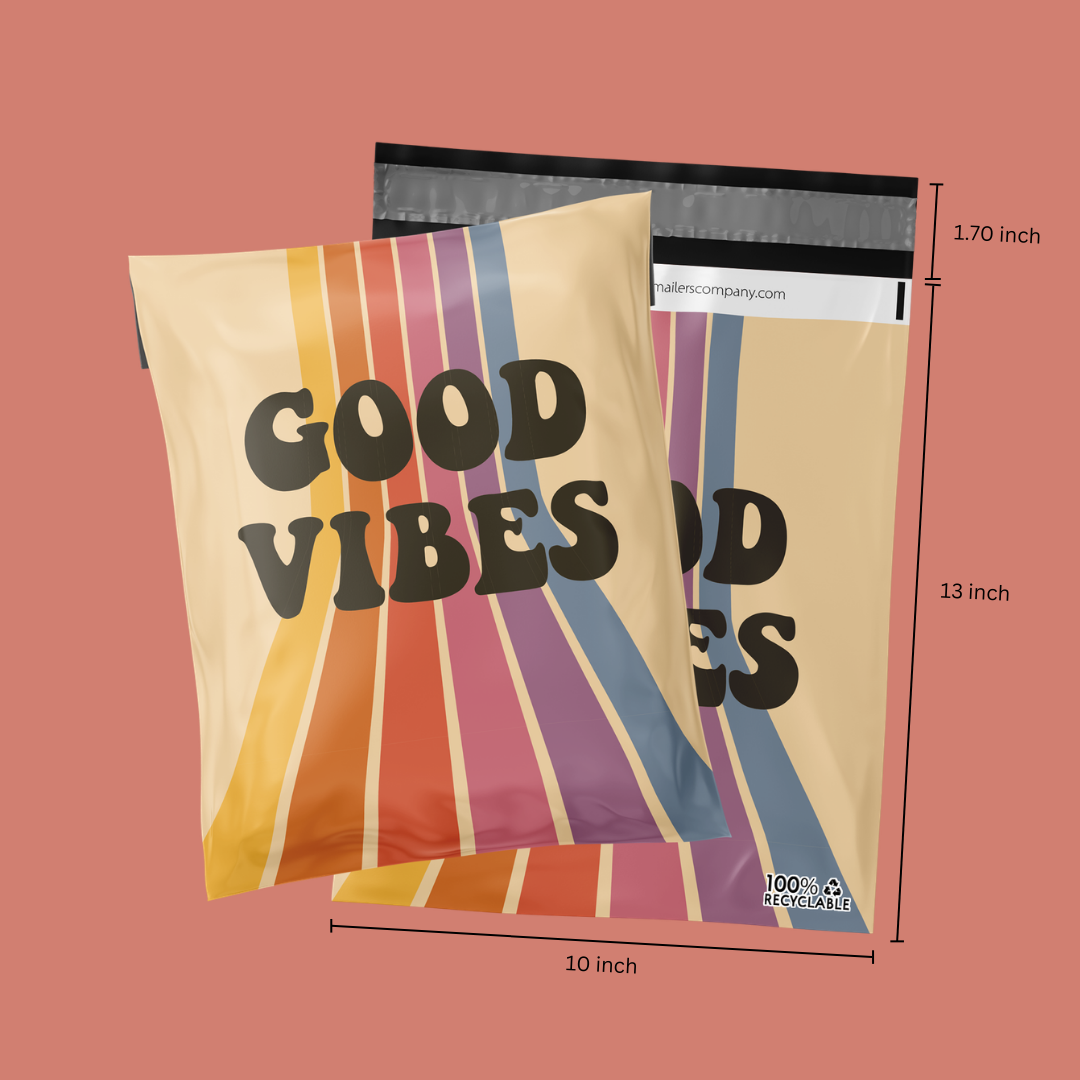 10x13" Good Vibes Poly Mailers