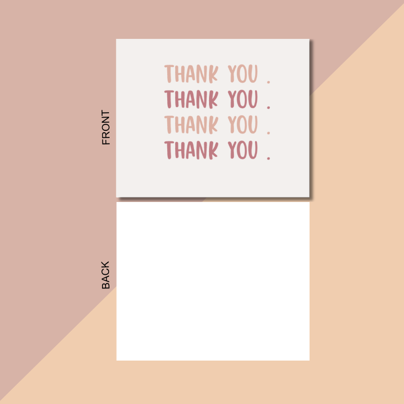 Insert Cards "thank you, thank you"
