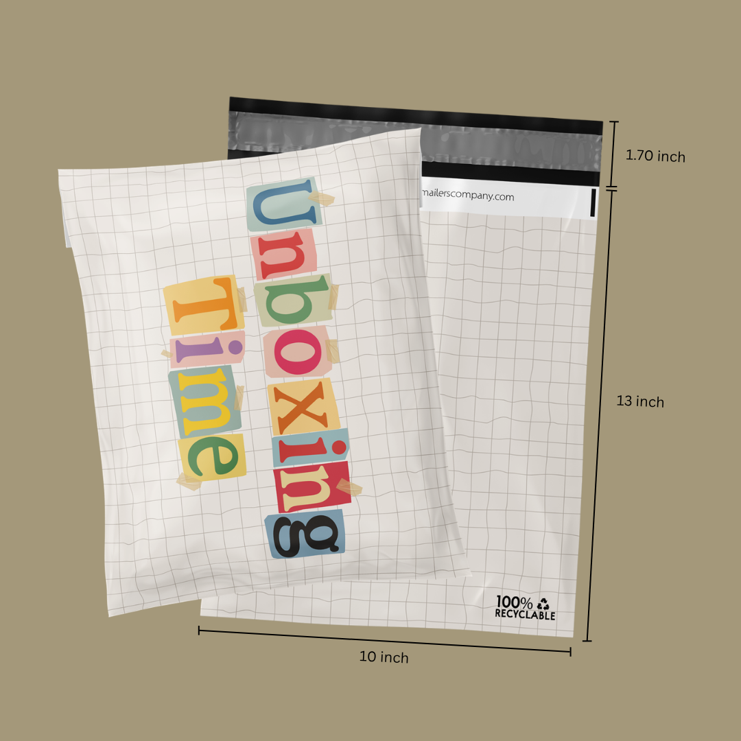 10x13" Unboxing Time Poly Mailer