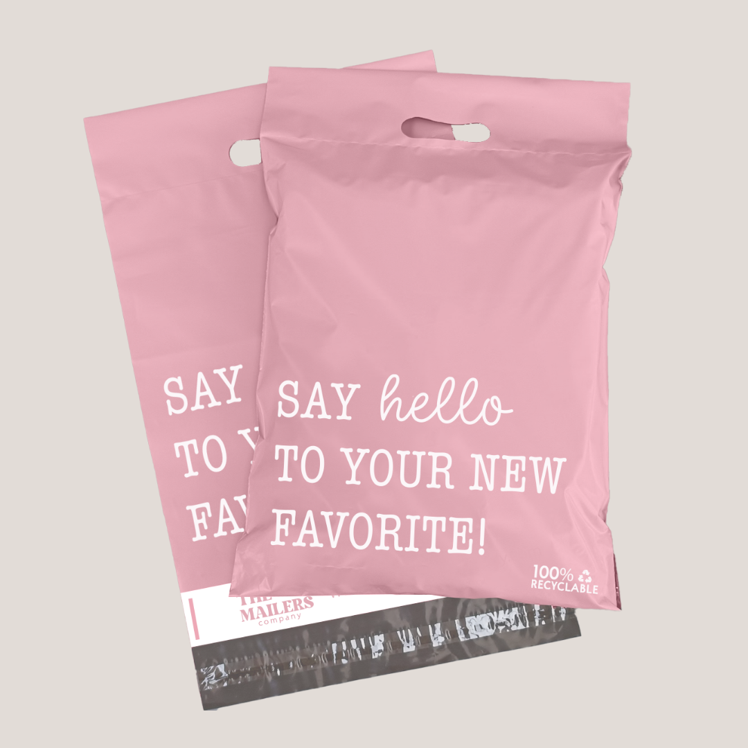 12x14" Say Hello to your New Favorite Pink (With Handle)