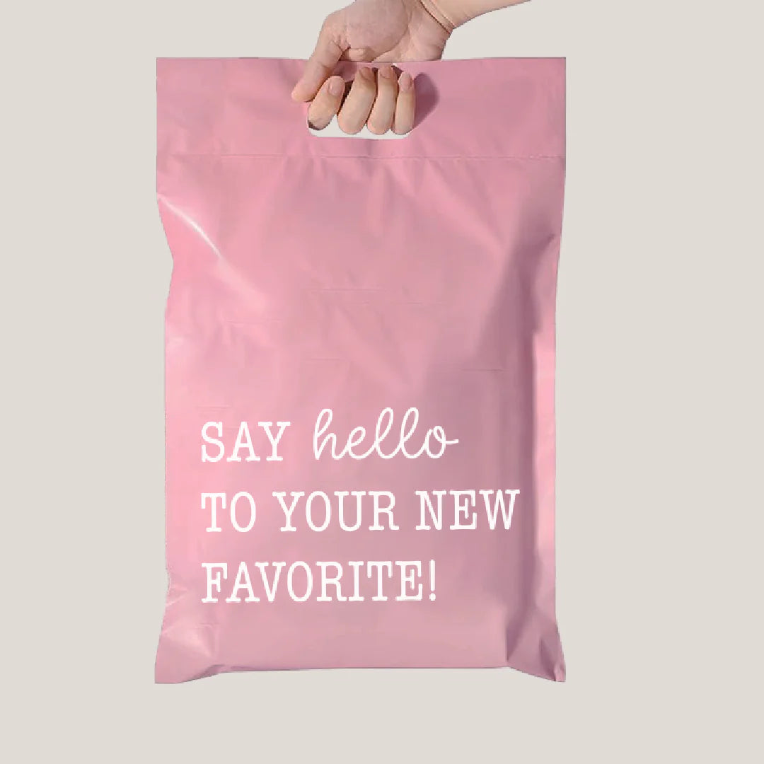 12x14" Say Hello to your New Favorite Pink (With Handle)