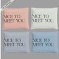 14x19" Nice to meet you Poly Mailer