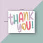 Insert Card "thank you" Multicolor