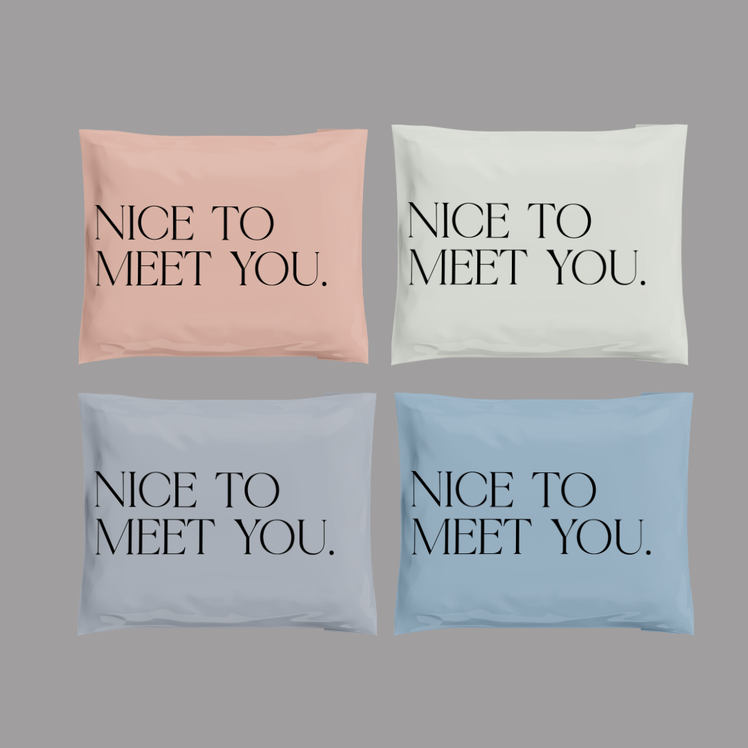10x13" Nice to Meet You Poly Mailer