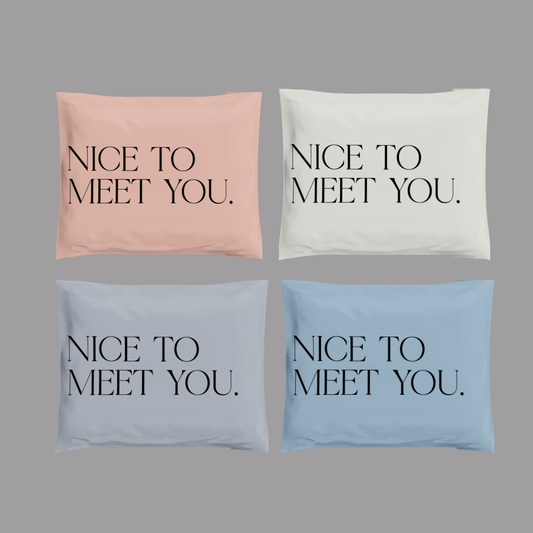10x13" Nice to Meet You Poly Mailer