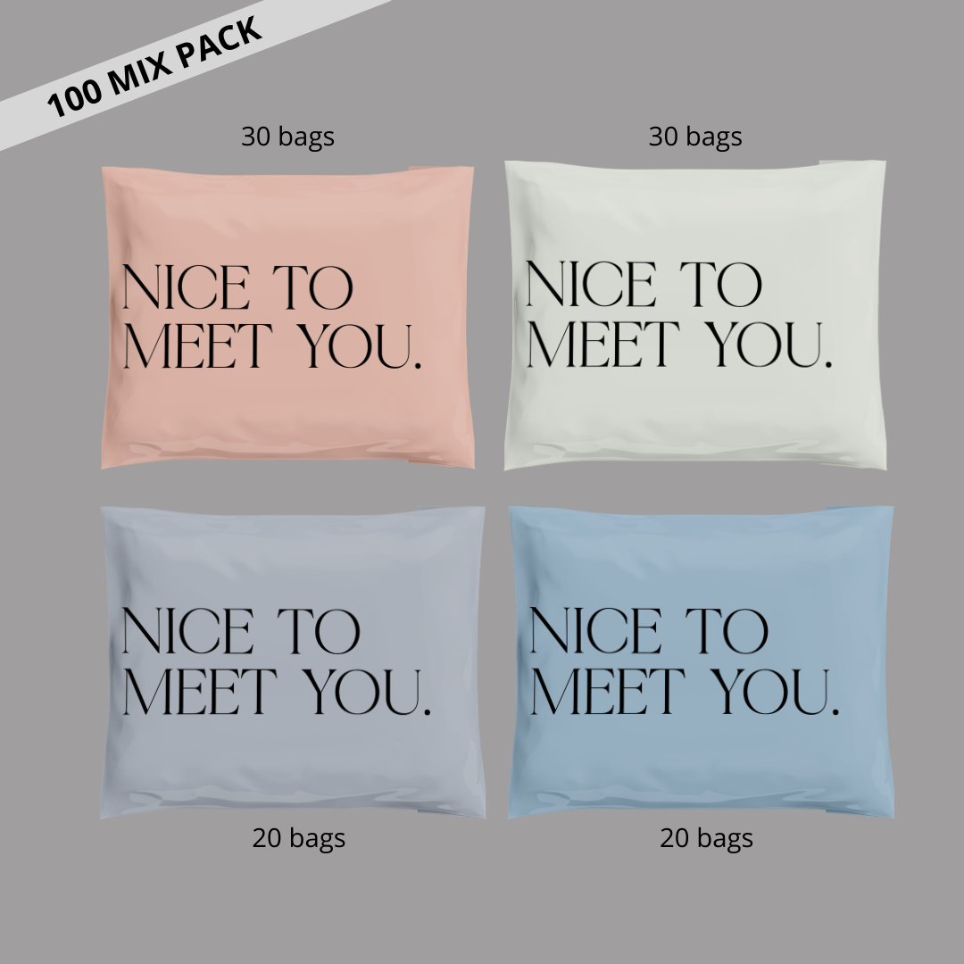 14x19" Nice to meet you Poly Mailer