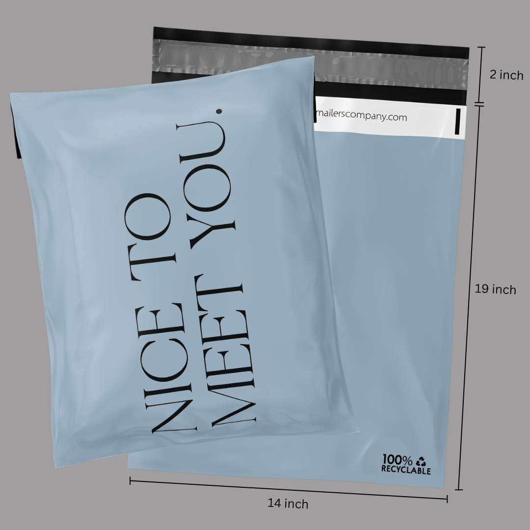 14x19" Nice to meet you Poly Mailer