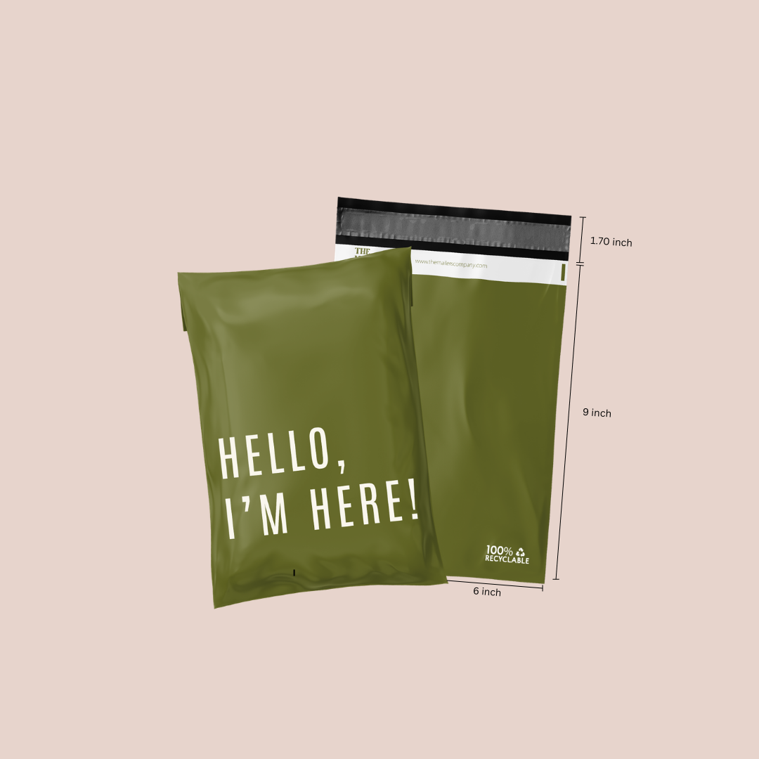 6x9" Hello I'm Here Mix Poly Mailer