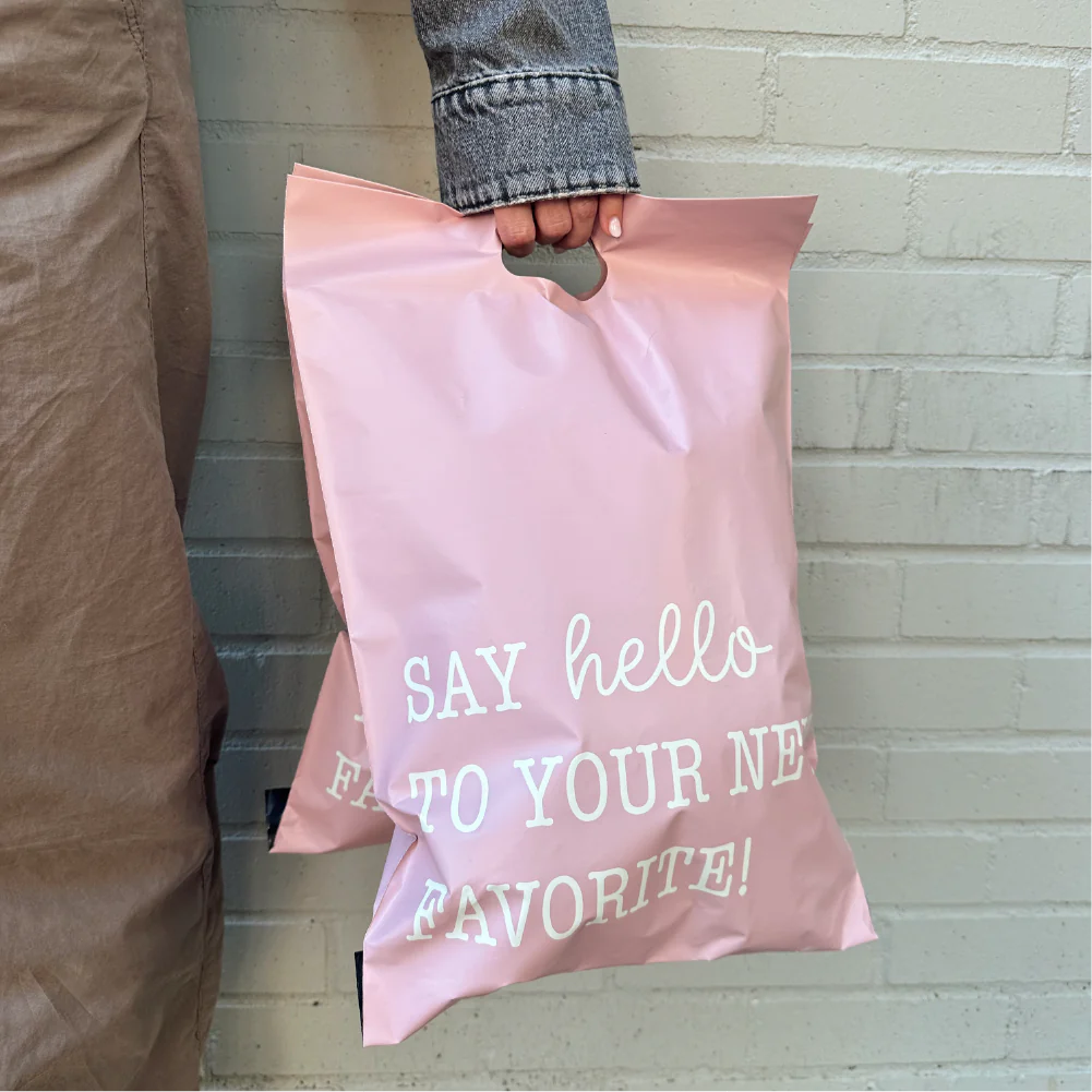 12x14" Say Hello to your New Favorite Pink (With Handle)