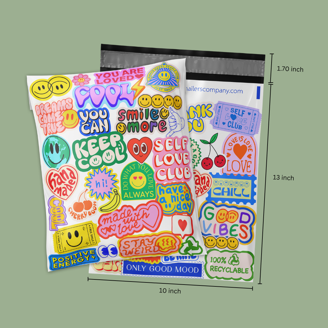 10x13" Stickers Poly Mailer