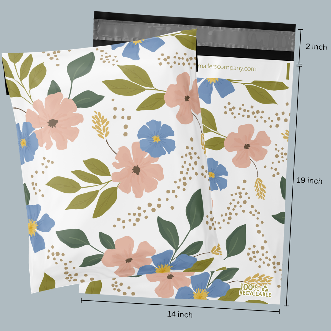 14x19" Spring Flower Poly Mailer