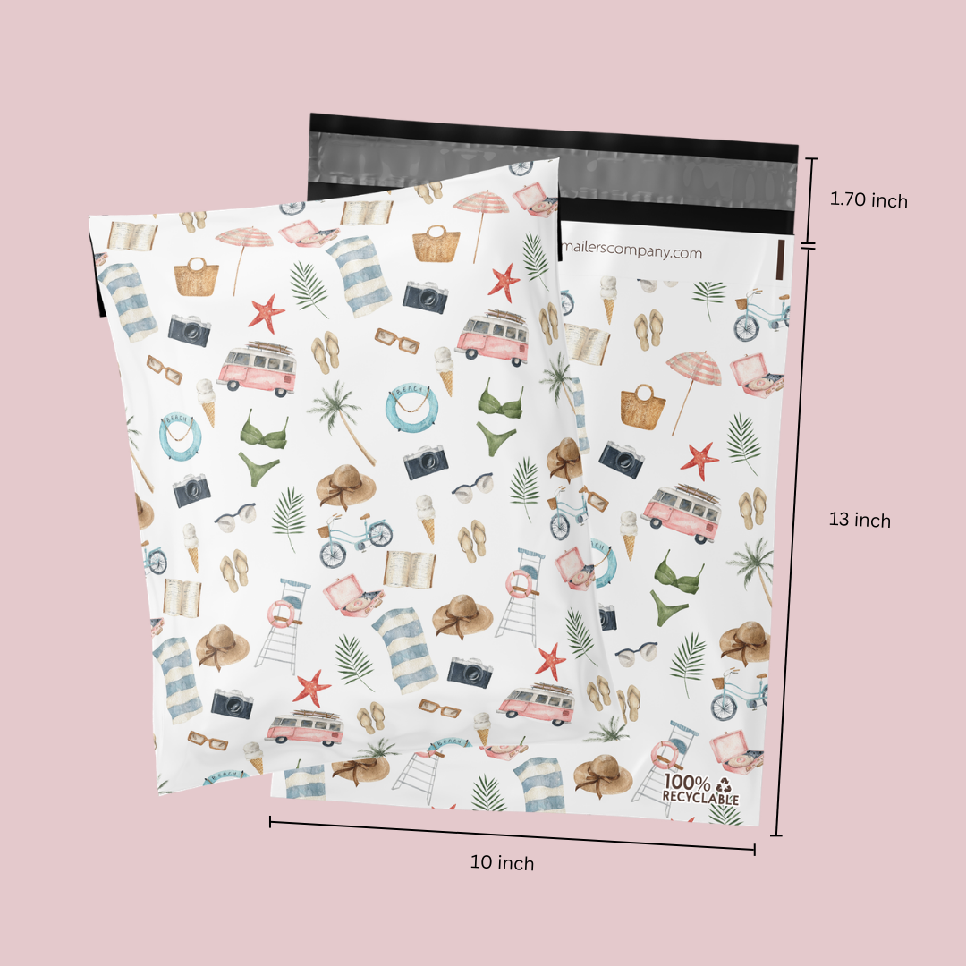 10x13" Beach Poly Mailers