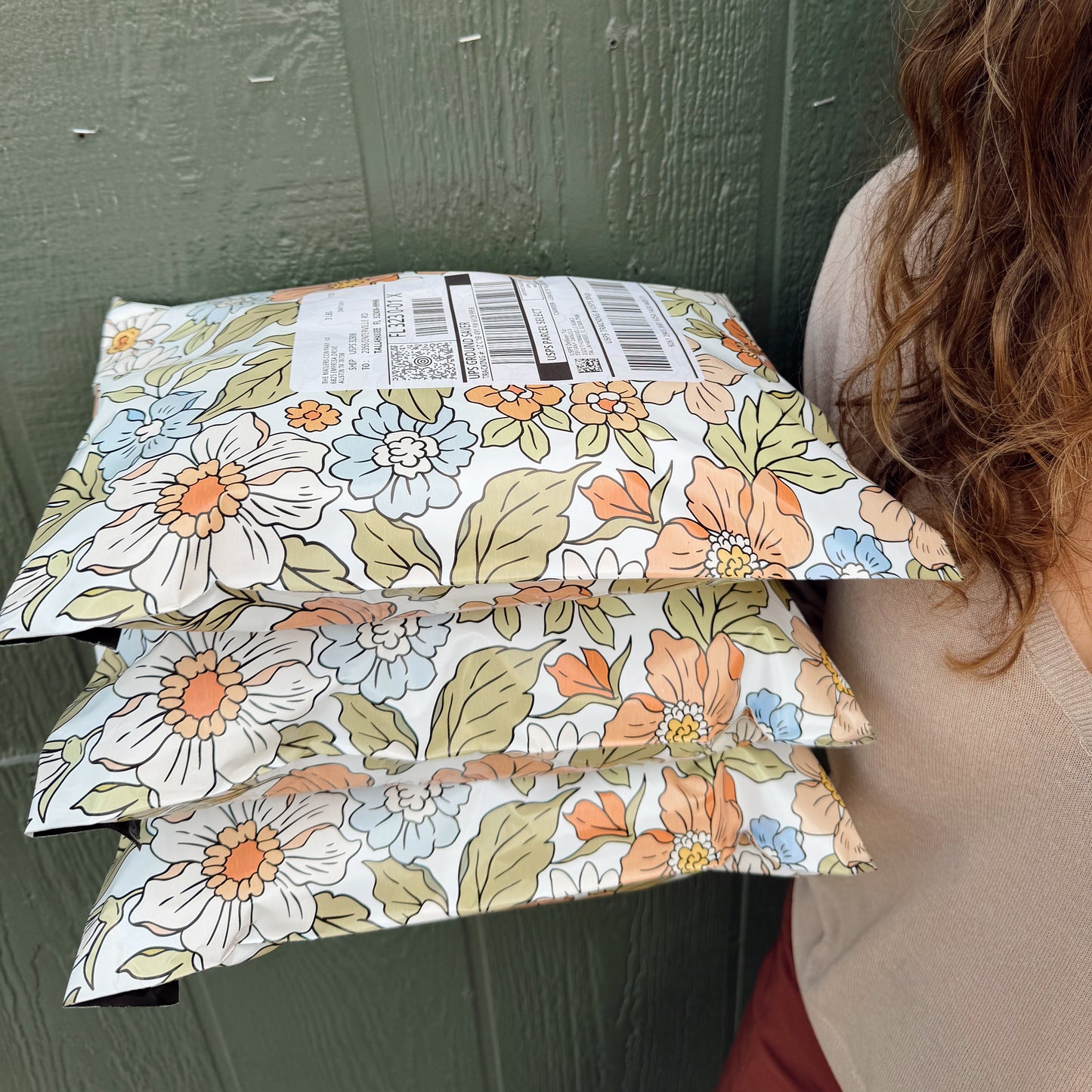 10x13" Summer Flowers Poly Mailer