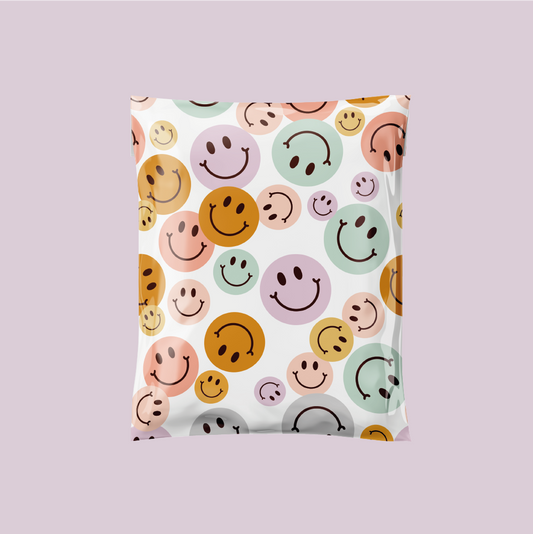 10x13" Happy Face Poly Mailer