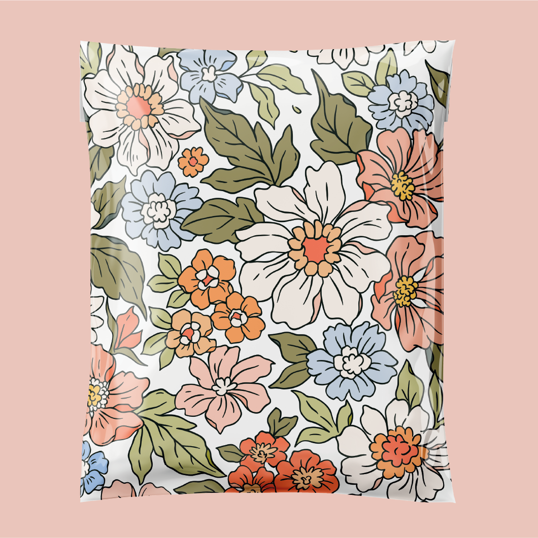 14x19" Summer Flowers Poly Mailer